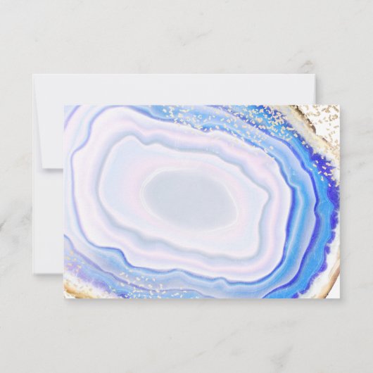 Blue Agate UAWG RSVP Karte (Rückseite)