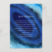 Blue Agate Wedding Insert (Vorderseite)