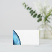 Blue Agate Wedding Platzkarten 100 pk (Stehend Vorderseite)