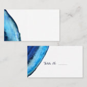 Blue Agate Wedding Platzkarten 100 pk (Vorne/Hinten)
