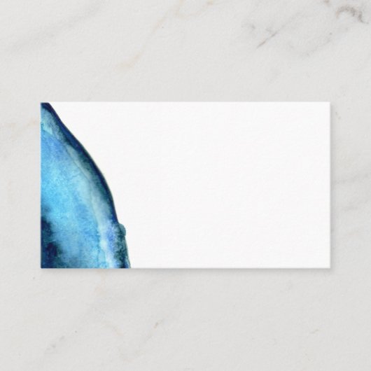 Blue Agate Wedding Platzkarten 100 pk (Vorderseite)