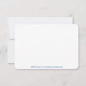 Blue Agate Wedding RSVP Karte (Rückseite)