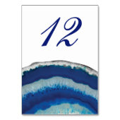 Blue AgateTable Number Tischnummer (Rückseite)