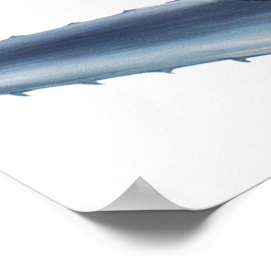 Blue Agave Acrylic Painting Poster (Ecke)