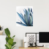 Blue Agave Acrylic Painting Poster (Heimbüro)