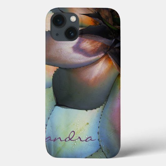 Blue Agave Succulent iPad Case *personalize* (Rückseite)