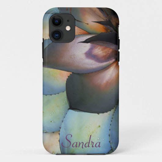 Blue Agave Succulent iPhone 5 Fall *personalize* Case-Mate iPhone Hülle (Rückseite)