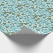 Blue Ageratum Houstonianum oder die Floss-Blume Geschenkpapier (Ecke)