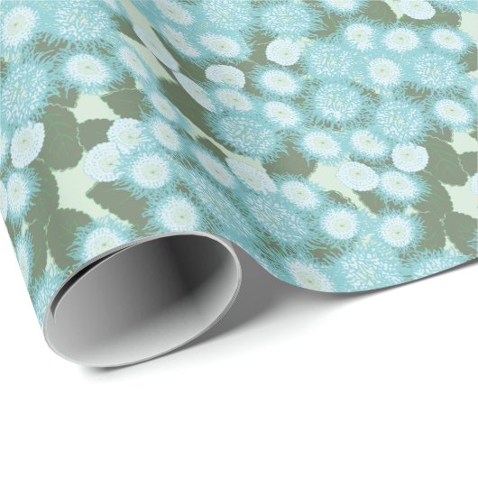 Blue Ageratum Houstonianum oder die Floss-Blume Geschenkpapier (Rolleneckpunkt)