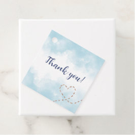 Blue Airplane Bear - Baby Shooter Geschenkanhänger