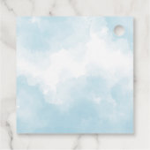 Blue Airplane Bear - Baby Shooter Geschenkanhänger (Rückseite)