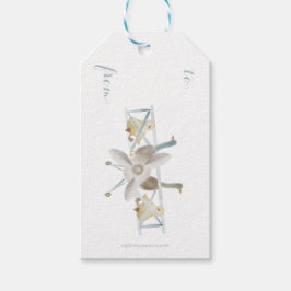 Blue Airplane Gift Tag Geschenkanhänger