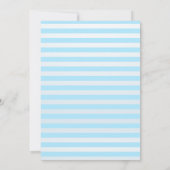 Blue Airplane Teddy Bear Baby Shower Invitation Einladung (Rückseite)