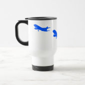 Blue Airplane Travel Mug Reisebecher (Links)