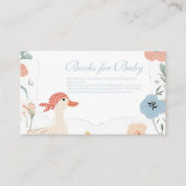 Blue Albern Gänse Baby Books for Baby Begleitkarte (Vorderseite)