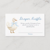 Blue Albern Gänse Kinderdusche Windelwanne Windelw Begleitkarte (Vorderseite)