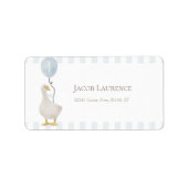 Blue Albern Goose-Adressetikett Adressaufkleber (Vorne)