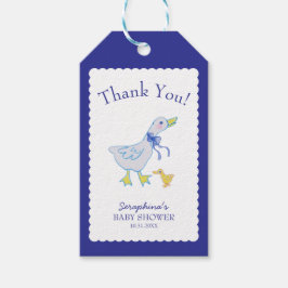 Blue Albern Goose Baby Dusche Vielen Dank Geschenkanhänger