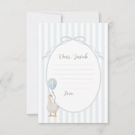 Blue Albern Goose Time Kapselkarte Einladung