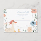 Blue Albern Gose Baby Diapper Raffle Begleitkarte (Vorderseite)