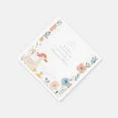 Blue Albern Gose Baby Dusche Serviette (Ecke)