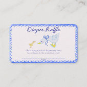 Blue Albern Gose Baby Duschkabine Windelwanne Begleitkarte (Vorderseite)