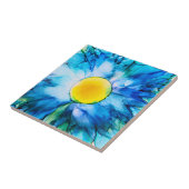 Blue Alcohol Ink Blume Fliese (Seite)