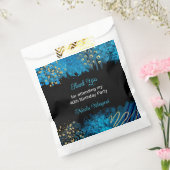 Blue Alcohol Ink Geburtstagsparty Geschenktütchen (Versiegelt)