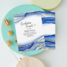 Blue Alcohol Ink Texture Aquarell Abschluss br