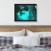 Blue Alien Leinwanddruck (Insitu (Schlafzimmer))