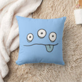 Blue Alien Monster Cushion Kissen (Decke)