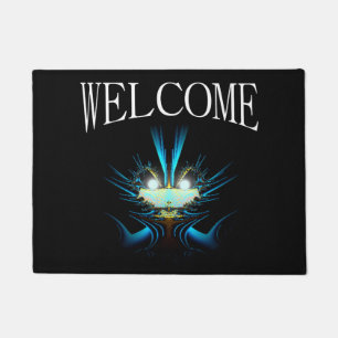 Blue Alien Willkommen Fußmatte