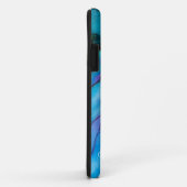 Blue Alkoholink iPhone Case (Hinten/Rechts)