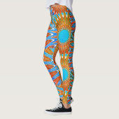 Blue All-Over-Print-Leggings Leggings (Links)