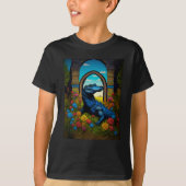 Blue Alligator Fantasy Art T-Shirt (Vorderseite)