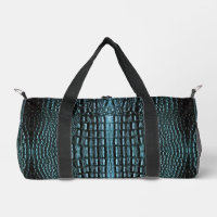 Blue Alligator Leather