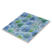 Blue Alliums Fliese (Seite)