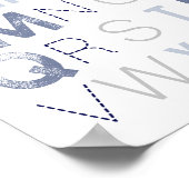 Blue Alphabet ABC Boy Kinderzimmer Dekoration (Ecke)