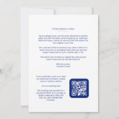 Blue Amalfi Coast Lemon Tree Chic Wedding Couple Save The Date (Rückseite)