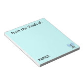 Blue Amateur Radio Call Sign Notepad Notizblock (angewinkelt)