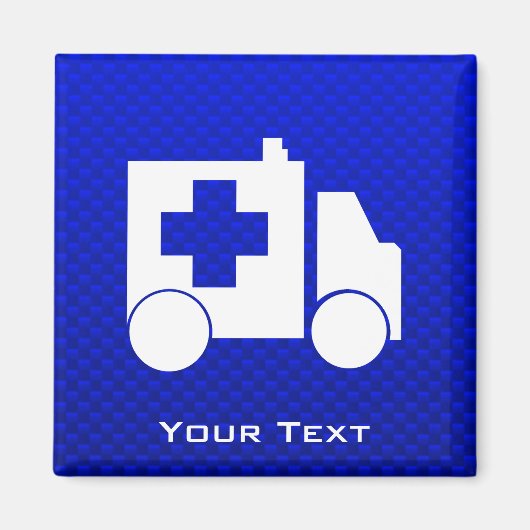 Blue Ambulance Magnet (Vorne)
