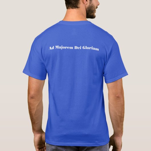 Blue AMDG-T - Shirt (Rückseite)