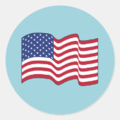 Blue American Flag Stickers (Vorderseite)