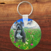 Blue American Pit Bull Terrier, Pikes Peak Schlüsselanhänger (Vorderseite)