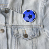 Blue American Soccer oder Association Football Button (Beispiel)