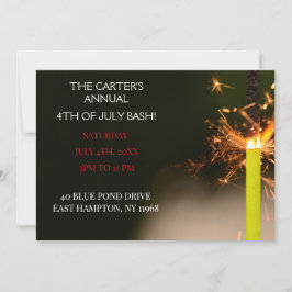 Blue Amerikanische Unabhängigkeitstag Independence Einladung