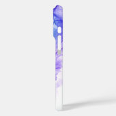 Blue Amethyst Gold Alkoholtink individuell anpassb Case-Mate iPhone Hülle (Rückseite / Links)