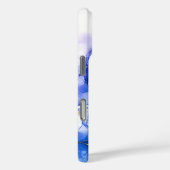 Blue Amethyst Gold Alkoholtink individuell anpassb Case-Mate iPhone Hülle (Rückseite / Rechts)