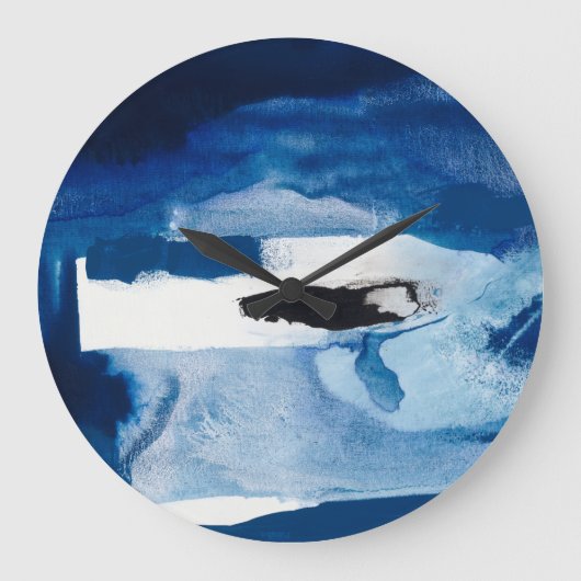 Blue Amore II Große Wanduhr (Vorderseite)