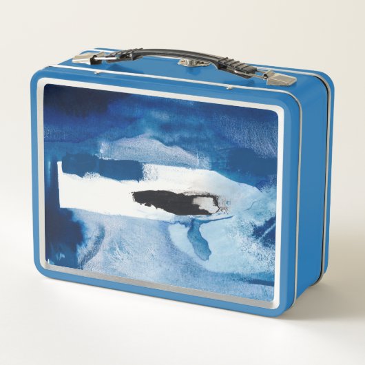 Blue Amore II Metall Lunch Box (Rückseite)